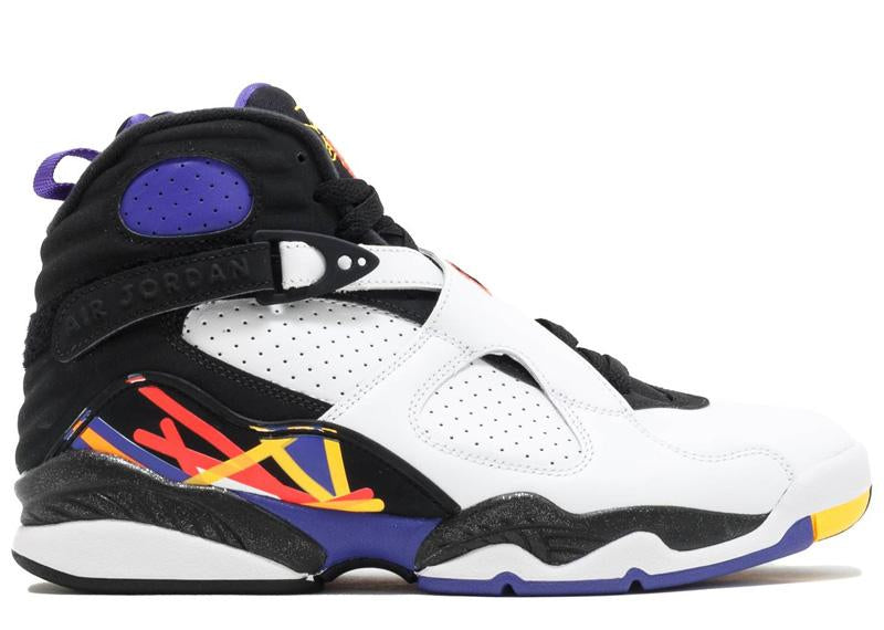 Jordan 8 black hot sale and purple