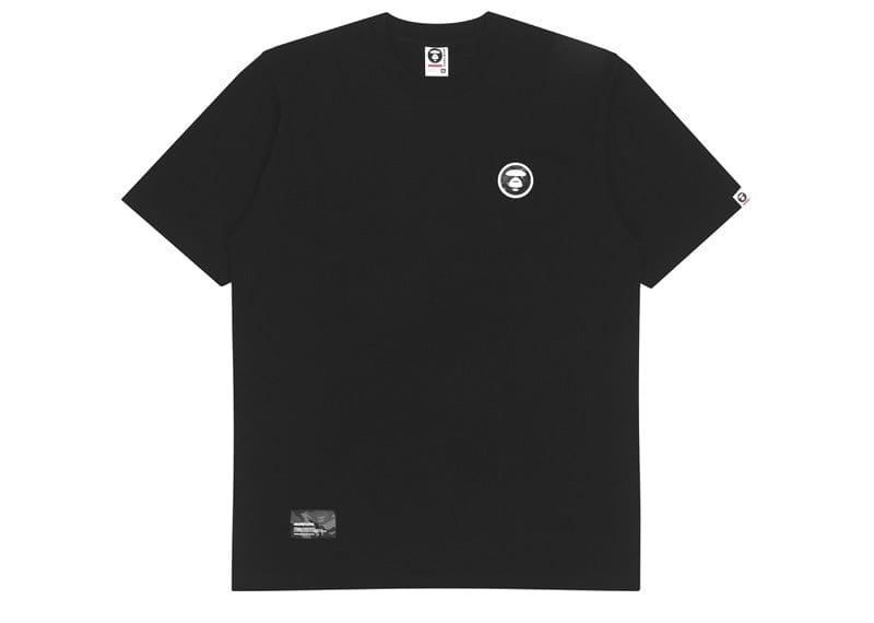 A Bathing Ape AAPE Now Camo Silicone Badge Tee Black Court Order