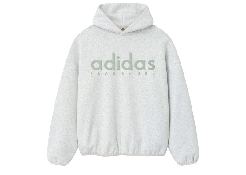 adidas Fear Of God Athletics Cotton Fleece Hoodie Light Grey Heather –  Court Order