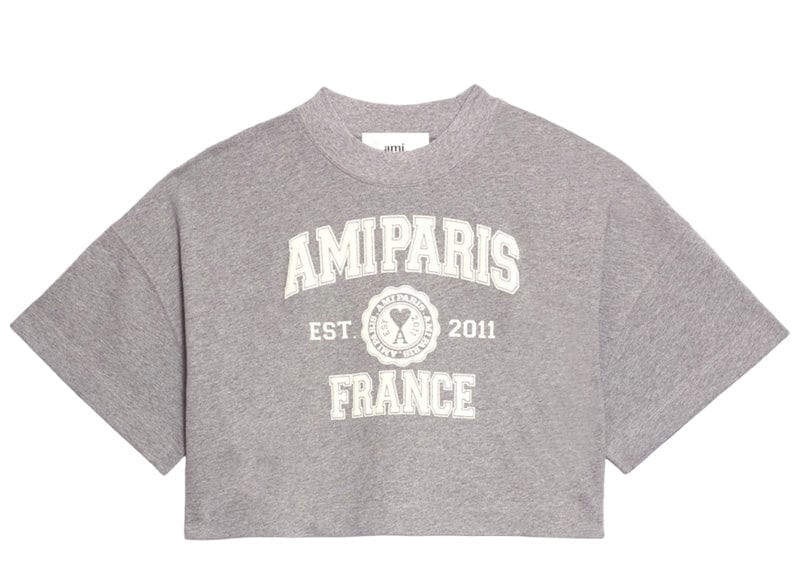 Ami Paris Ami Paris France T-Shirt Grey/White – Court Order