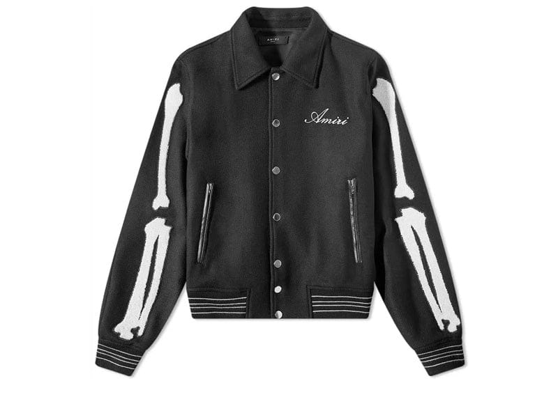 ジャケット・アウター AMIRI BONES JACKET AMIRI Bones Varsity Jacket Black – Court Order