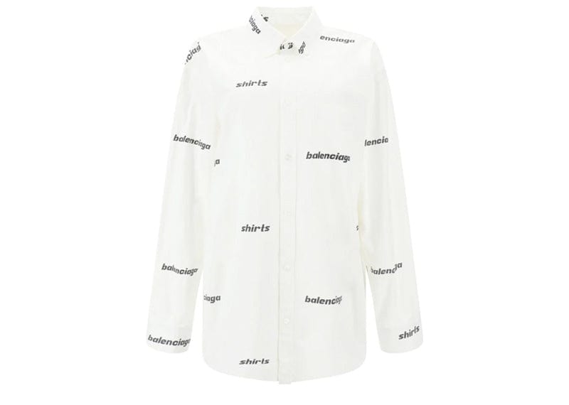 Balenciaga Logo Shirt White – Court Order