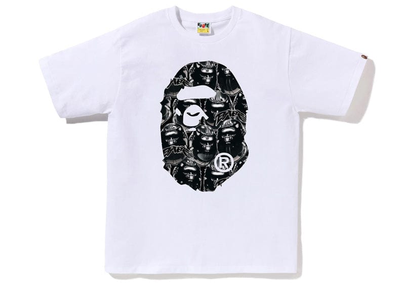 BAPE Ape Head Graffiti Big Ape Head Tee White/Black – Court Order