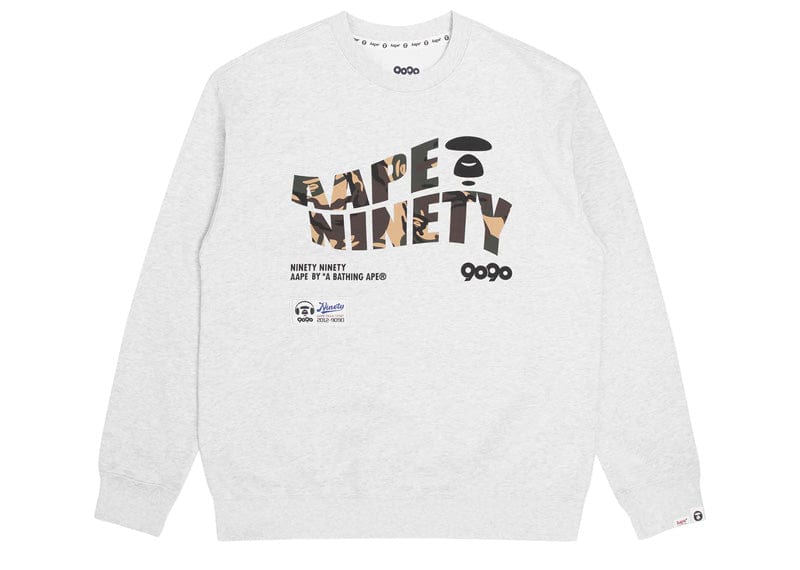 BAPE x 9090 Graphic Fleece Sweatshirt Grey – Court Order