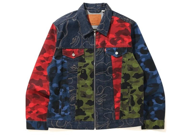 BAPE x Levi s Camo Trucker Jacket Multicolor Court Order