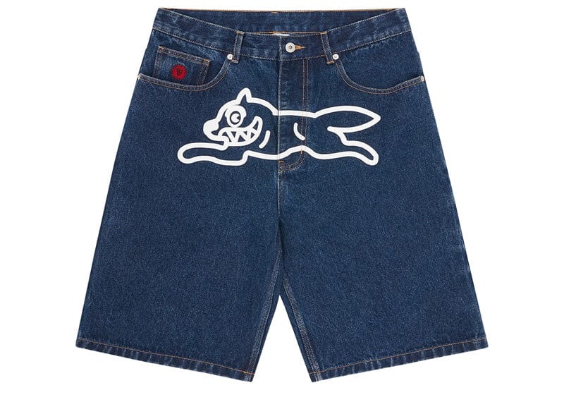 Ice Cream Running Dog Denim Shorts Indigo – Court Order