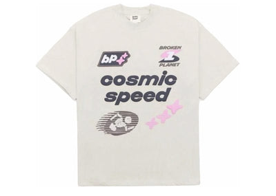 Broken Planet streetwear Broken Planet Cosmic Speed T-shirt Bone White