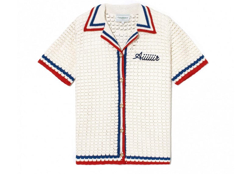 Casablanca Aiiiiir Crochet Knit Shirt White – Court Order