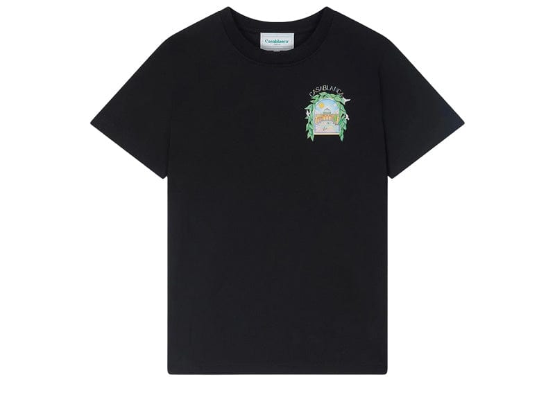 Casablanca L'Arche De Tennis T-Shirt Black – Court Order