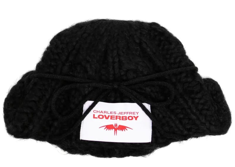 Charles Jeffrey Loverboy Chunky Aviator Beanie Black – Court Order