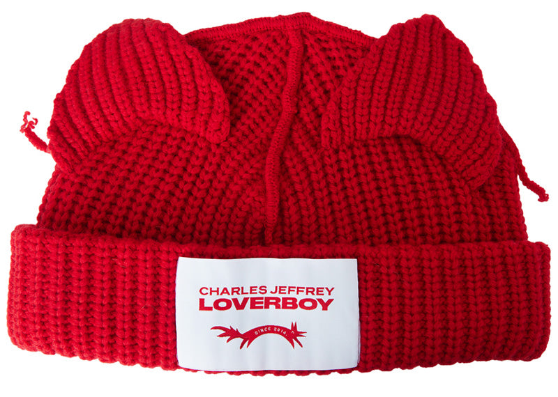 帽子 Charles Jeffrey Loverboy Charles Jeffrey Loverboy Chunky Ears Red – Court Order