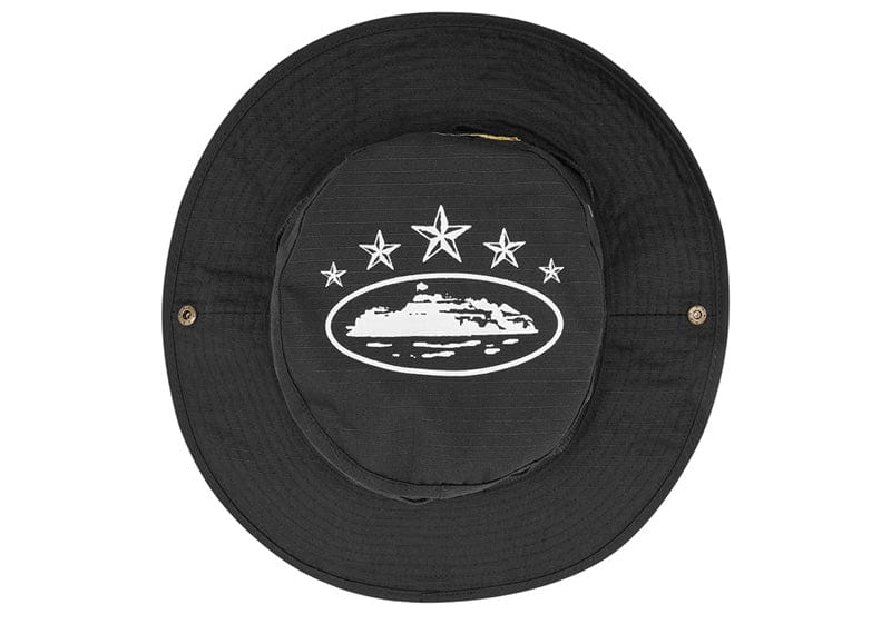 Corteiz 5 Starz Guerillaz Bucket Hat Black – Court Order