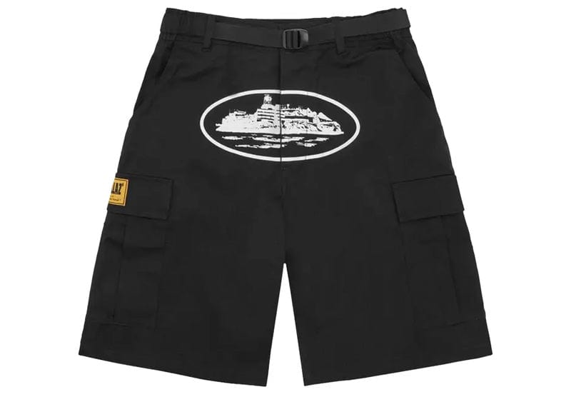 Corteiz Alcatraz Cargo Shorts Black – Court Order