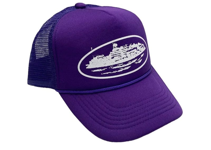 Corteiz Alcatraz Purple Trucker Hat – Court Order