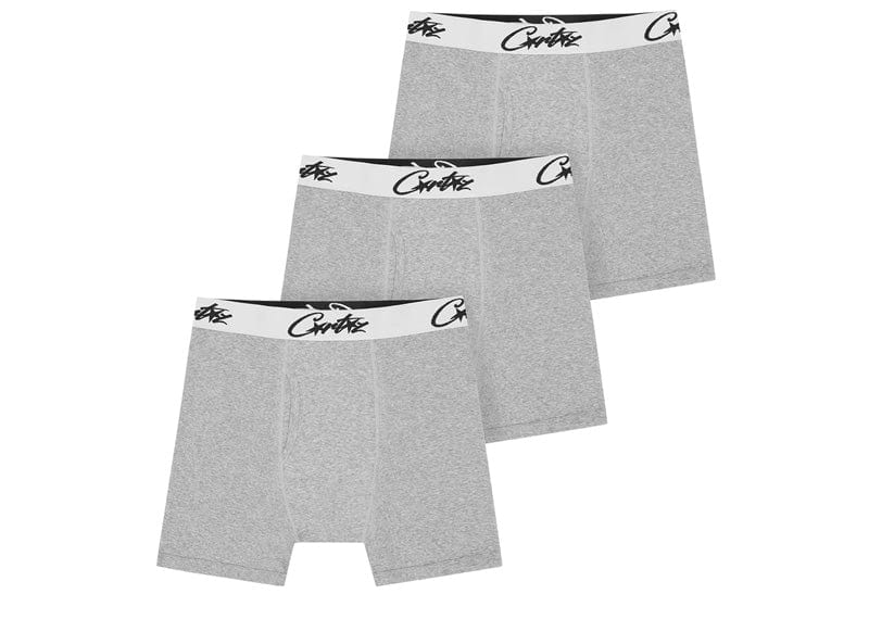 Corteiz Allstarz Boxers (3 Pack) Grey – Court Order