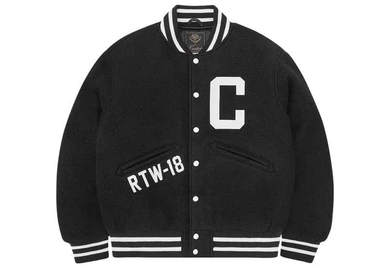 Corteiz Casentino Wool Varsity Jacket Black – Court Order