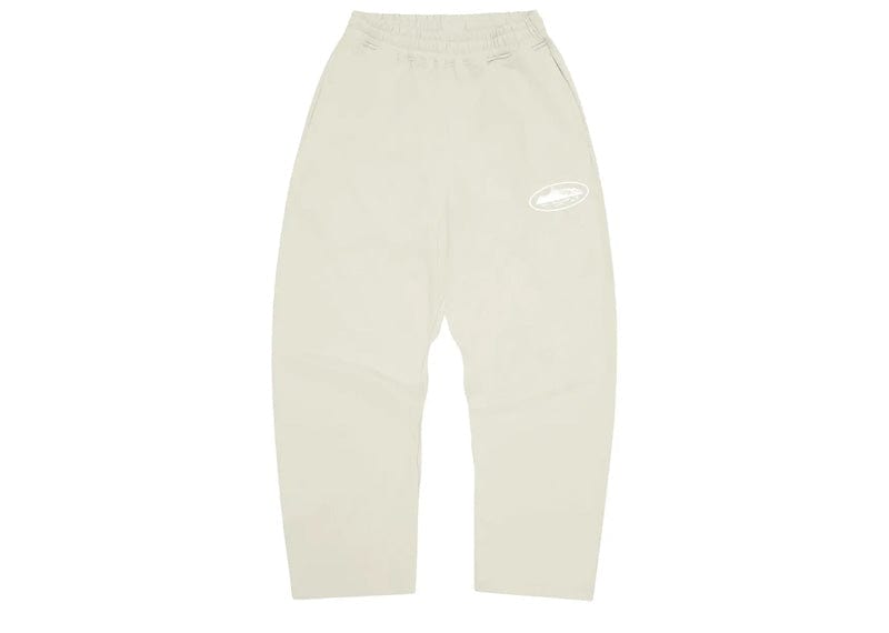 Corteiz Island Puff Print Open Hem Sweatpant Off White – Court Order