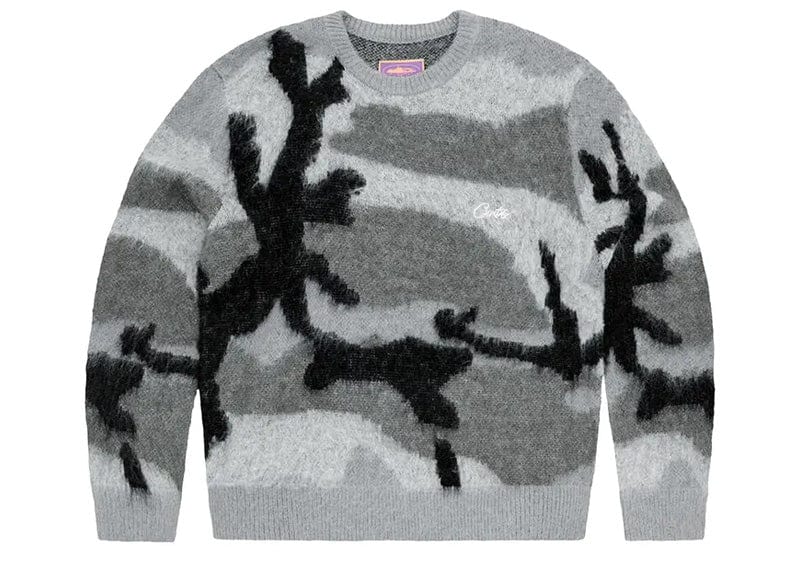 Corteiz knit sweater即日発送 Corteiz Mohair Knit Sweater Camo – Court Order
