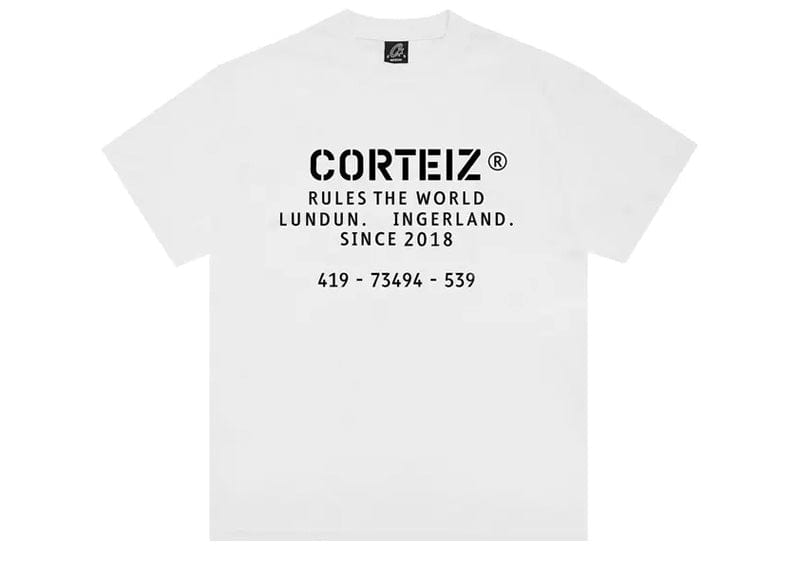 Corteiz OG Stencil Tee White – Court Order