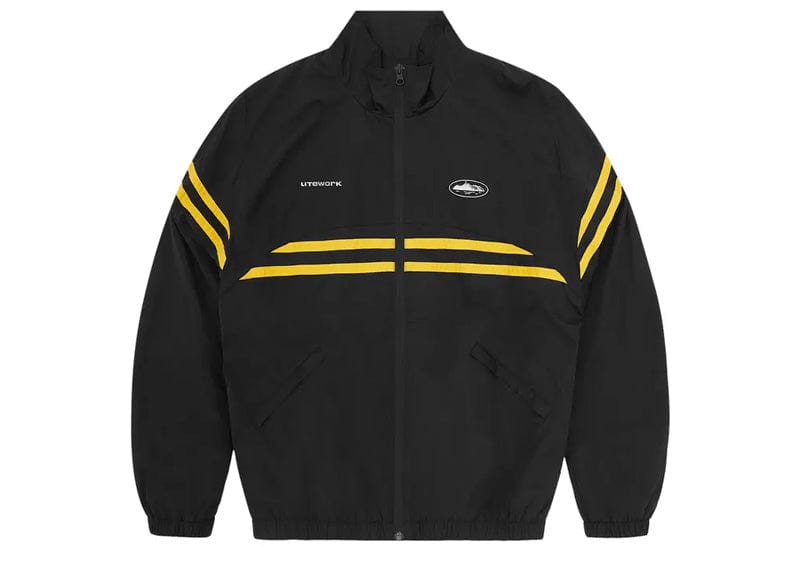 Corteiz Striped Litework Jacket Black Yellow – Court Order
