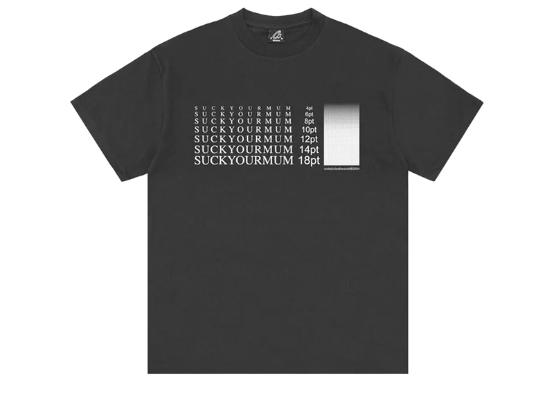 Corteiz Suck Your Mum T-shirt Black – Court Order