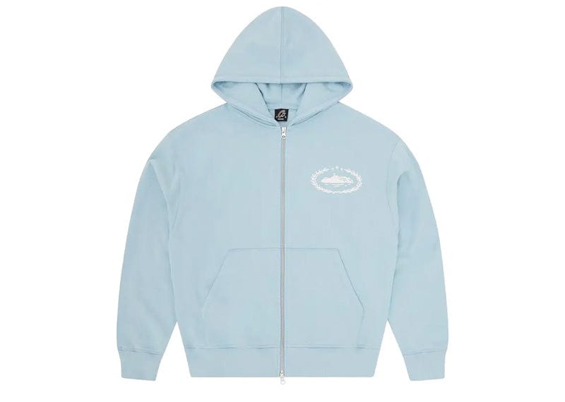 Corteiz Superior Royale Zip Hoodie Baby Blue – Court Order