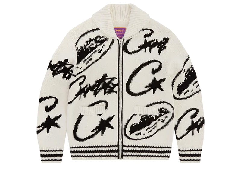 トップス CORTEIZ HEAVY JACQUARD KNIT ZIP Corteiz VVS Heavy Jacquard Knit Zip Natural – Court Order