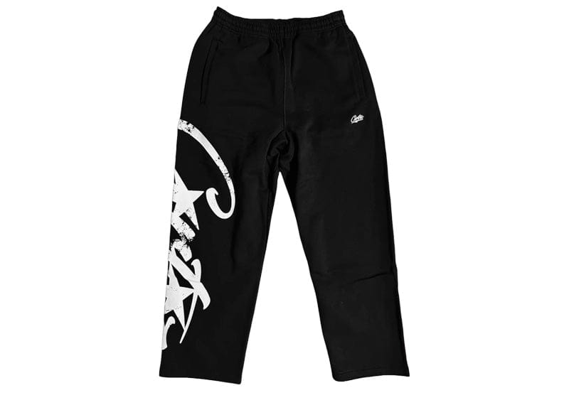 Corteiz Woosh Open Hem Sweatpant Black – Court Order
