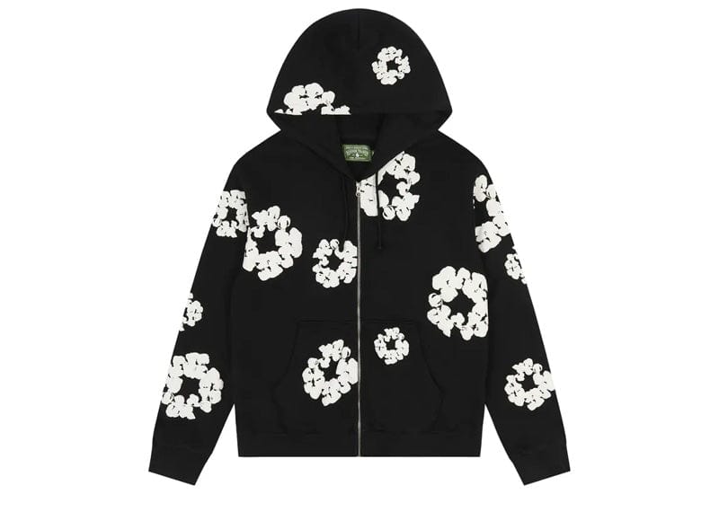 トップス DENIM TEARS MonoWreath ZipHoodie Black Denim Tears Cotton Wreath Zip Hoodie Black – Court Order