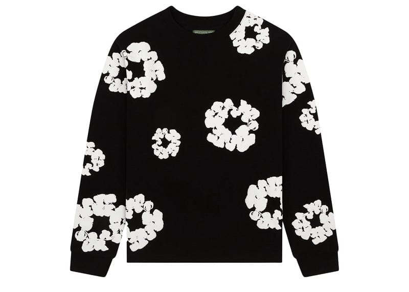 DENIM TEARS 花柄 ロンT 長袖シャツ Mサイズ ブラック Denim Tears Long Sleeve Cotton Wreath T-shirt Black – Court Order