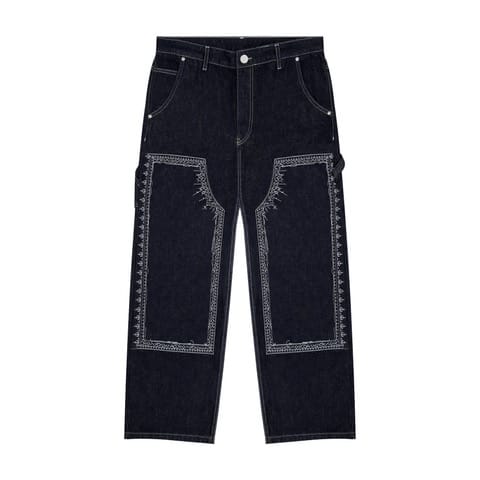 Derschutze Aziza Denim Jeans Raw Indigo – Court Order