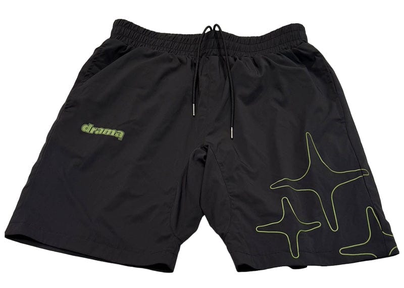 Drama Call Lightweight Nylon Shorts Black Green – Court Order