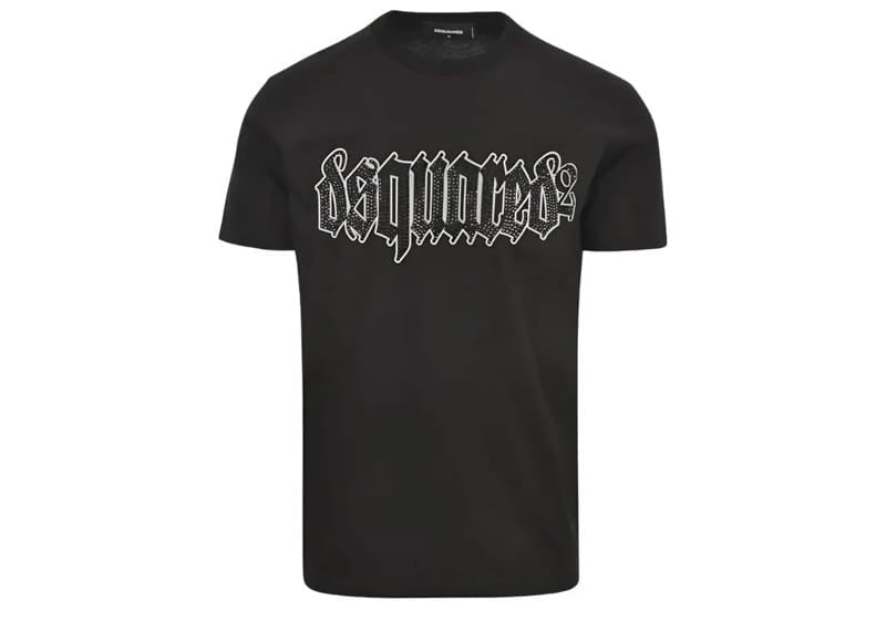 DSquared2 Crystal Logo Tee Black – Court Order