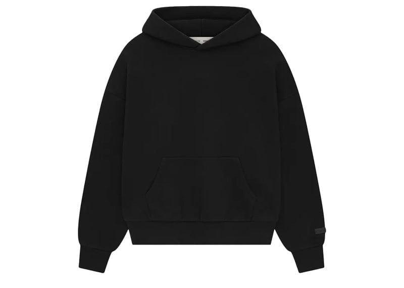 Fear of God Essentials Classic Fit Fleece Hoodie Jet Black – Court