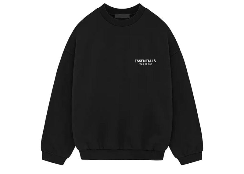 Fear of God Essentials Fleece Crewneck (FW24) Black – Court Order