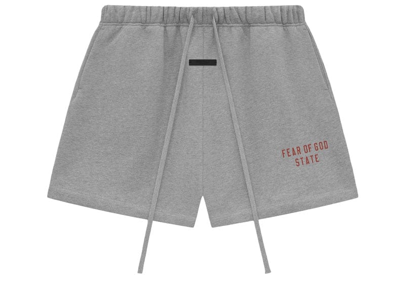 Fear of God Essentials Fleece Soccer Short Dark Heather – Court Order
