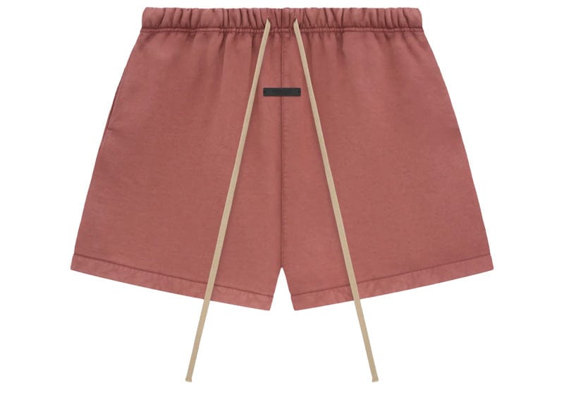 Fear of God Essentials Heavy Fleece Soccer Short Crimson – Court Order