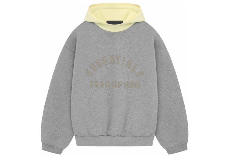 Fear of God Essentials Nylon Fleece Hoodie Dark Heather Oatmeal
