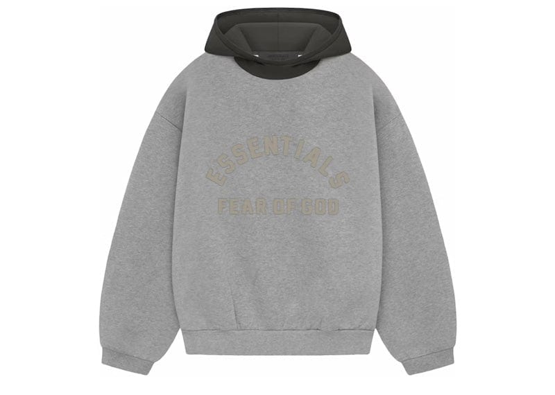 Fear of God Essentials Nylon Fleece Hoodie Dark Heather Oatmeal