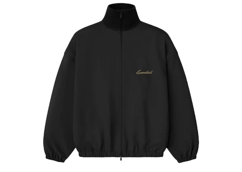 Fear of God Essentials Signature Track Jacket Vintage Black