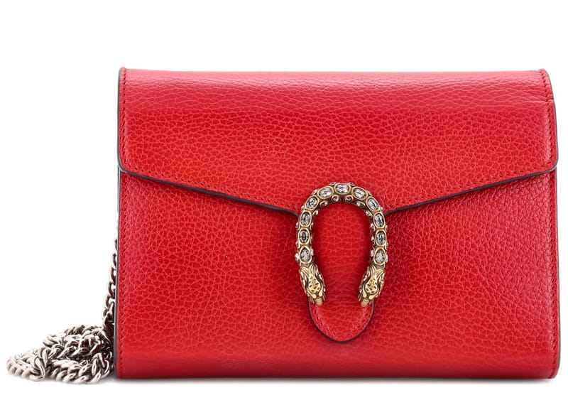 Gucci Dionysus Chain Wallet Red Leather – Court Order
