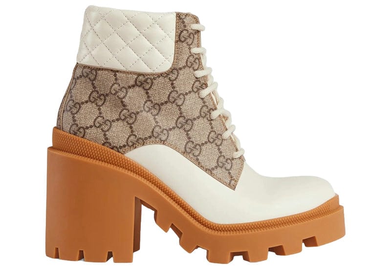 Gucci GG Ankle Boot Beige White (Women's) – Court Order