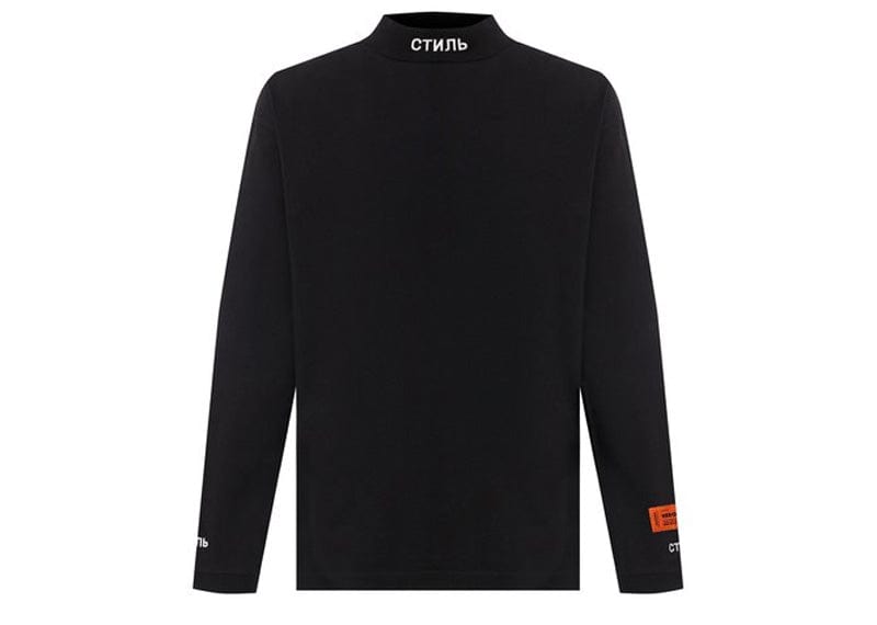 Heron Preston L/S Turtleneck CTNMB Black/White – Court Order