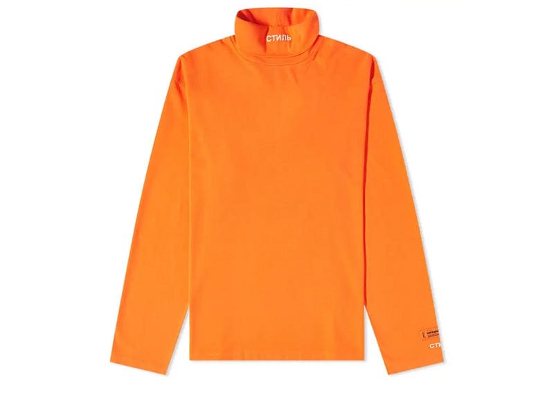 Orange polo neck best sale