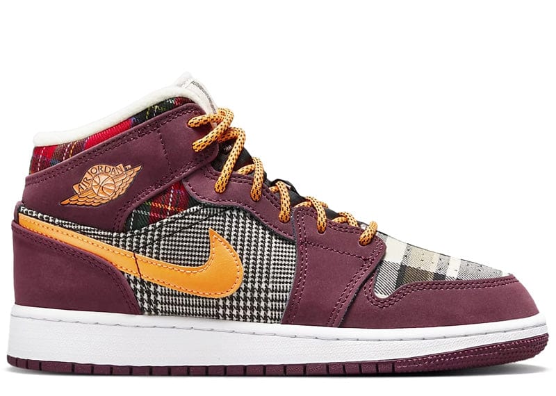plaid jordan 1 mid