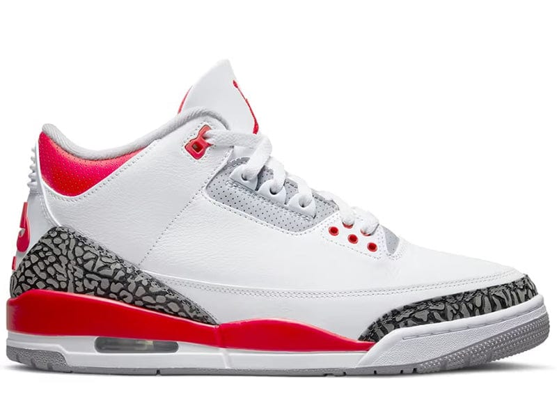 Air Jordan 3 ホワイト/レッド スニーカー Jordan 3 Retro Fire Red (2022) – Court Order