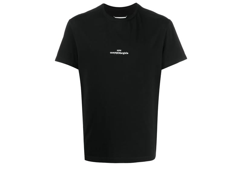トップス maison martin Margiela Maison Margiela Embroidered Logo T-Shirt Black - AL Capone Premium