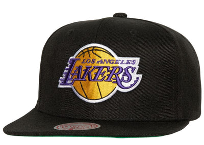 Mitchell & Ness Accessories Mitchell & Ness Los Angeles Lakers Side Jam Snapback Black Cap