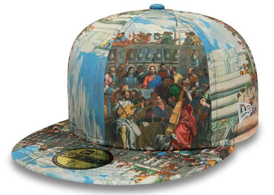 New Era Streetwear Le Louvre 59FIFTY All Over Print Multi Cap 'The Last Supper' 7 1/2