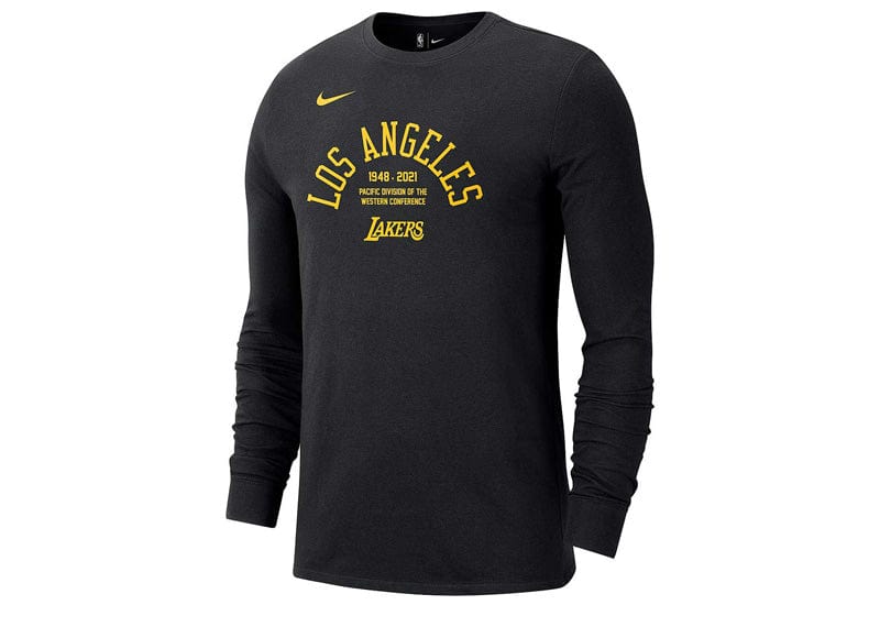 Los Angeles Lakers Courtside Men s Nike NBA Long Sleeve T Shirt Court Order